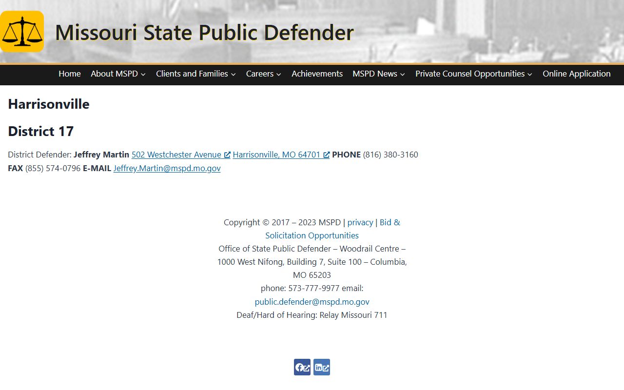 Henry County Circuit Clerk public defender office locator context