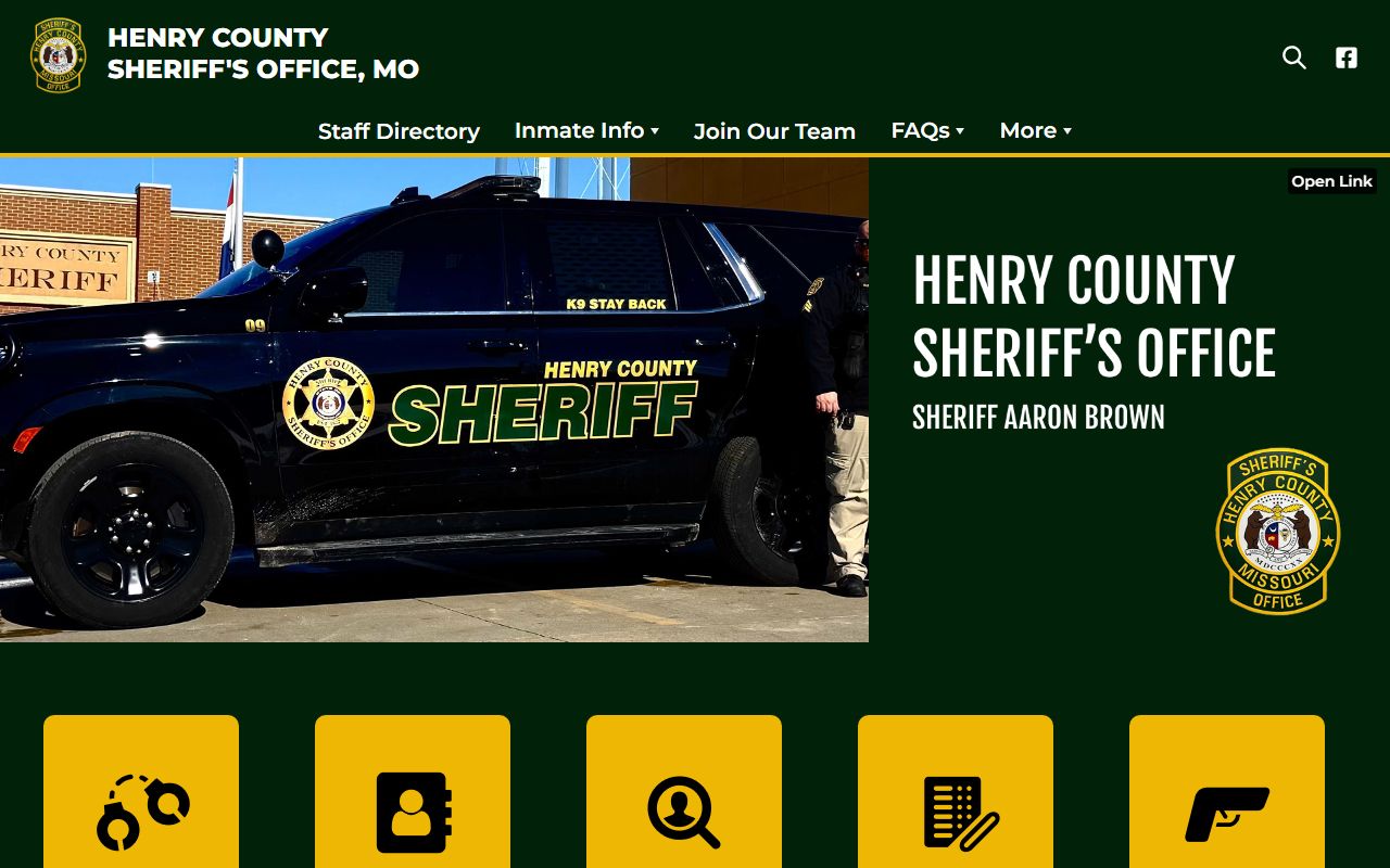 Henry County arrest records and court charges sheriff homepage