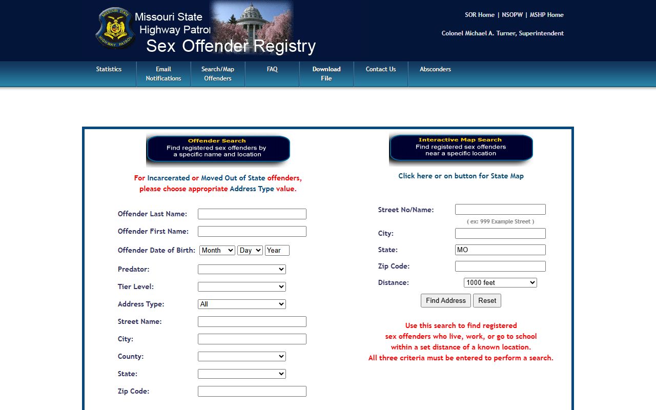 Henry County arrest records Missouri sex offender registry search