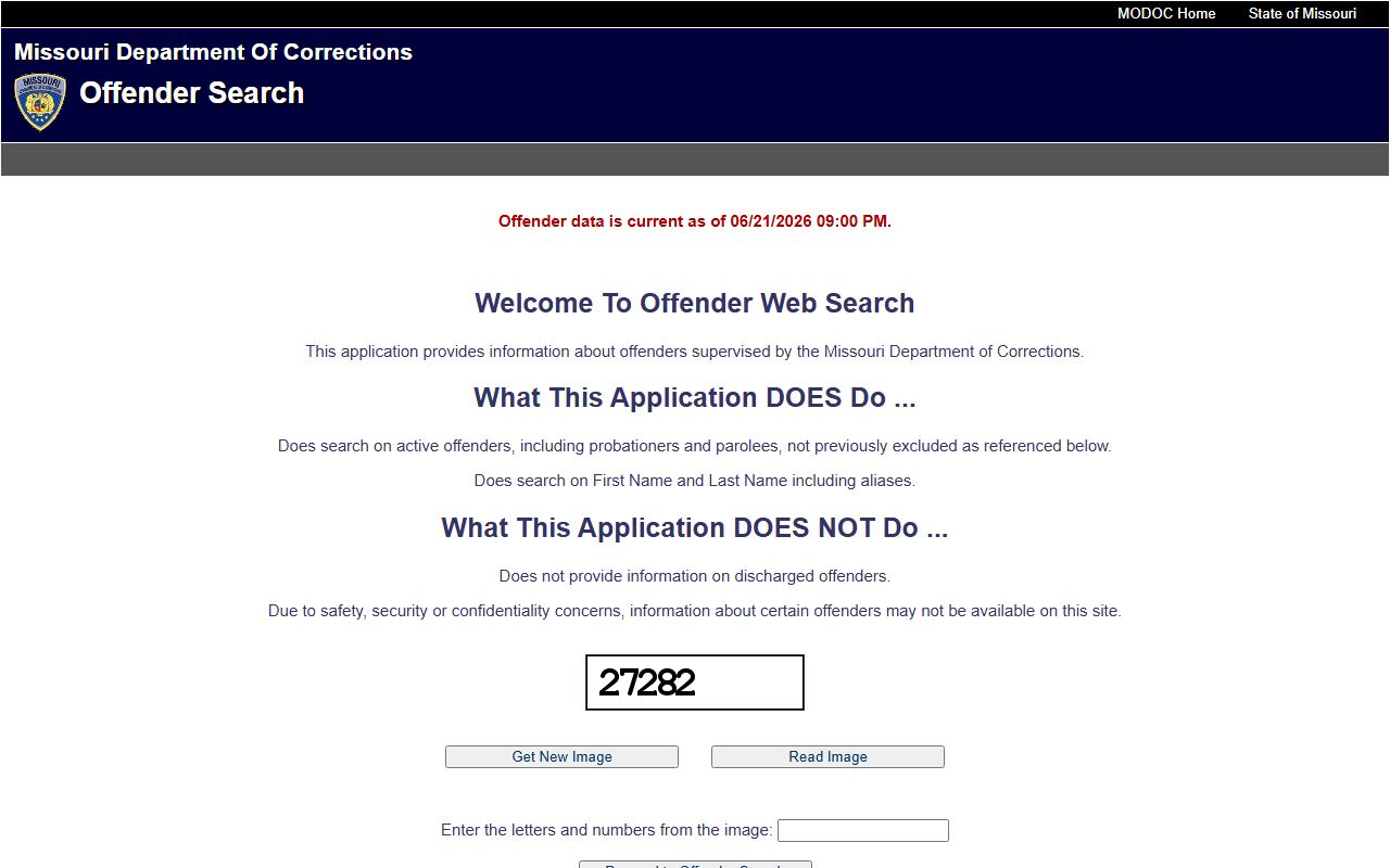 Henry County criminal court records Missouri DOC offender search