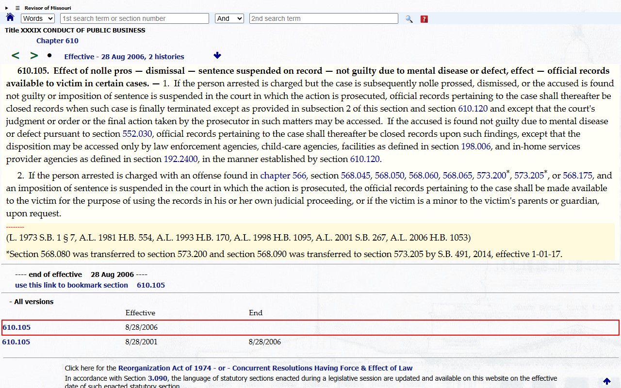 Henry County criminal court records favorable disposition closure statute