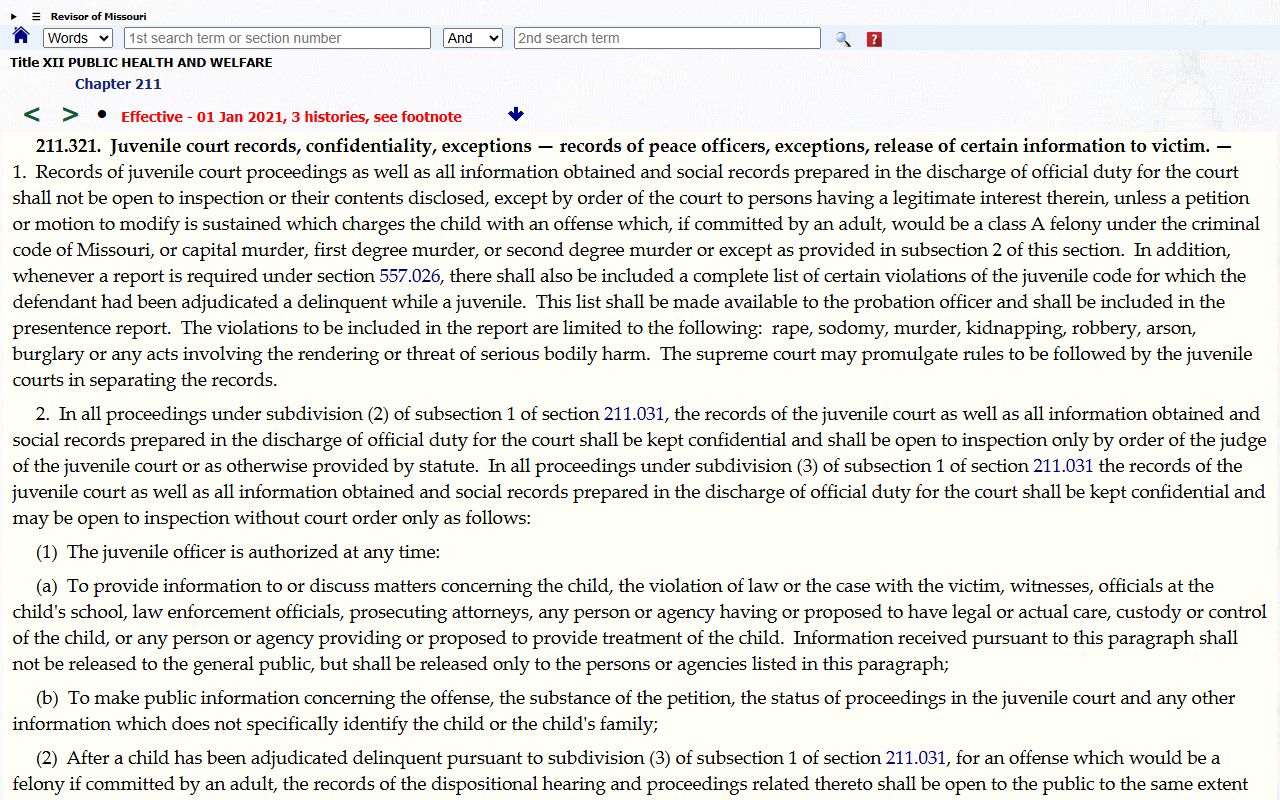 Henry County probate records juvenile confidentiality statute